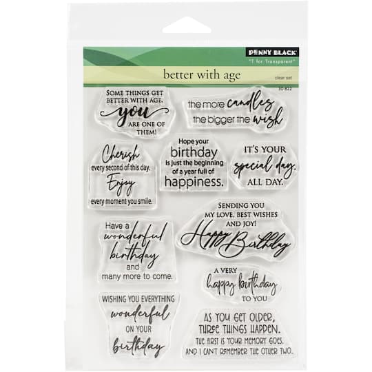 Penny Black&#xAE; Better With Age Clear Stamps